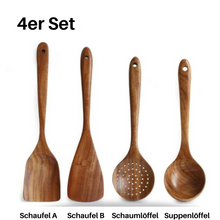 Lade das Bild in den Galerie-Viewer, TEAKO - Teakholz Kochutensilien für nachhaltiges stylisches Kochen (50% Rabatt)