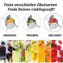 Lade das Bild in den Galerie-Viewer, FRUITY LOVE - Manuelle Saftpresse für erfrischende, exotische Saftvielfalt schnell und einfach ohne Konservierungsstoffe (50% Rabatt)